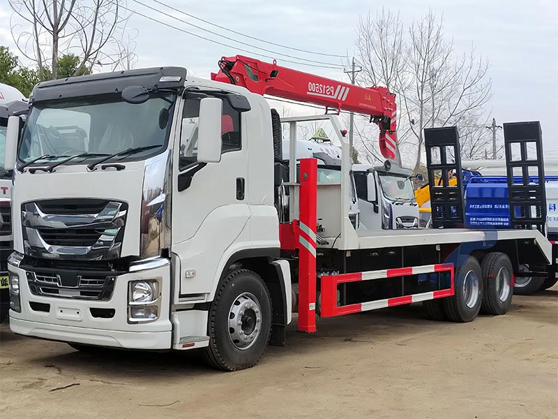 Boom truck crane, 2 ton